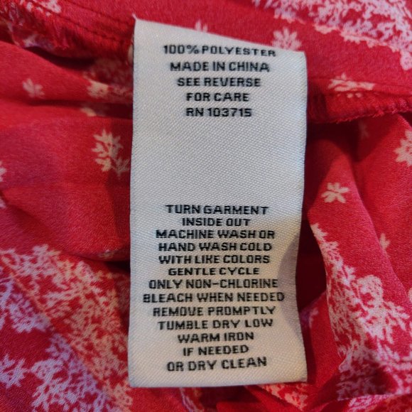 Nanette Lepore Womens NWT Red Pintuck Pleated Bandana Print Sleeveless Top XL - Picture 9 of 11